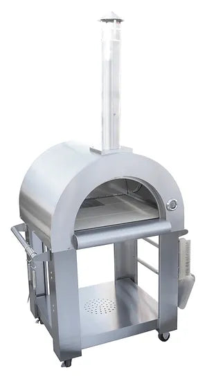 Kokomo 32” Wood Fired Stainless Steel Pizza Oven and Stand