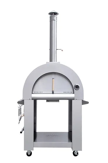 Kokomo 32” Wood Fired Stainless Steel Pizza Oven and Stand