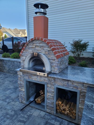 HPC Fire Di Napoli Series Hybrid Dual Fuel Wood & Gas Burning Built-In Pizza Oven (Ready to Finish)