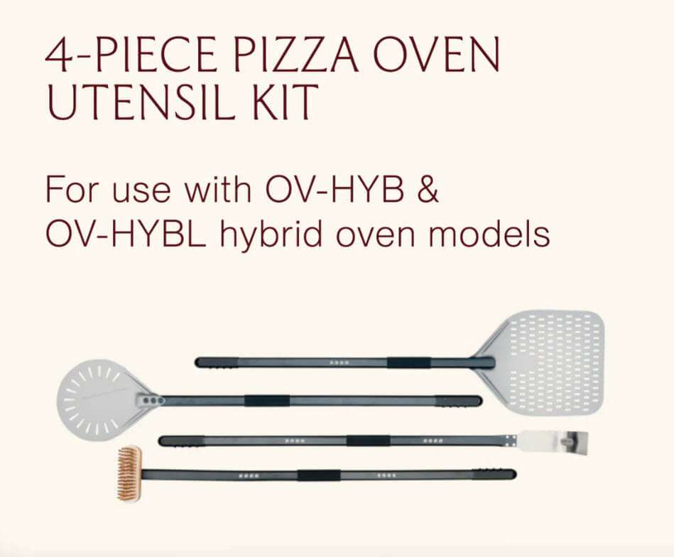 Summerset HYB-OAK 4-Piece Hybrid Oven Pizza Tool Kit Accessory