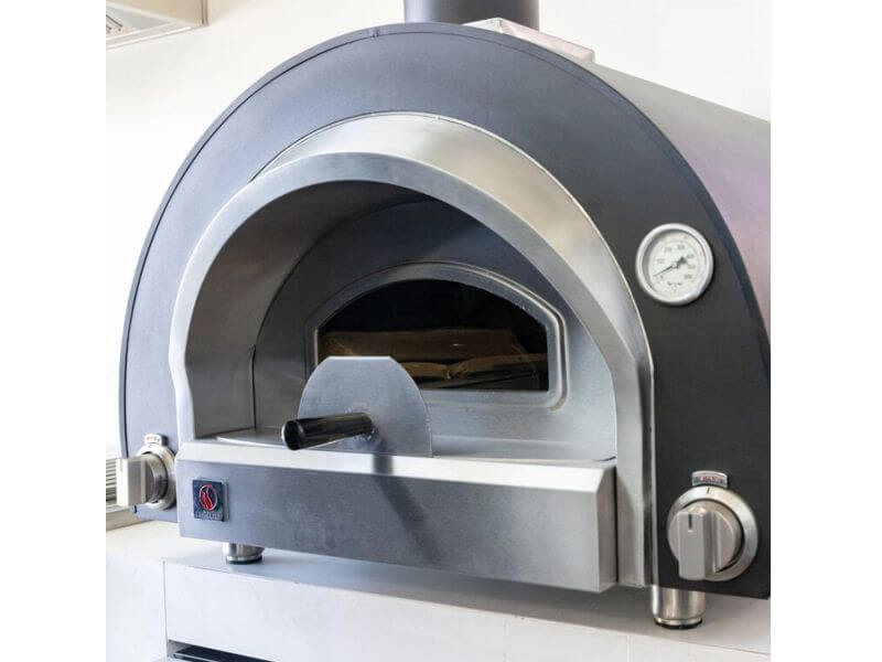 Summerset 32-Inch Countertop Hybrid Pizza Oven - Propane and Wood Fired Outdoor Cooking