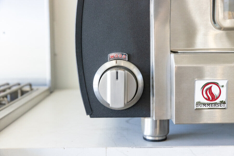 Summerset 32-Inch Countertop Hybrid Pizza Oven - Propane and Wood Fired Outdoor Cooking