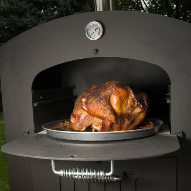 Tuscan Chef GX-B1 Deluxe Medium Outdoor Wood-Fired Pizza Oven Freestanding with Cart