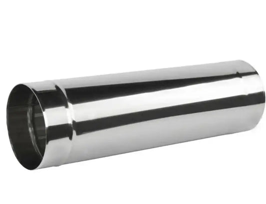 Authentic Pizza Ovens 12 inch stainless steel chimney extension pipe with slip fit ends