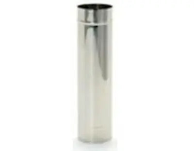 Authentic Pizza Ovens 38 inch stainless steel chimney extension pipe with slip fit ends