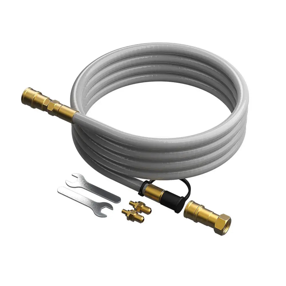 Halo Natural Gas Conversion Kit for Versa 16 with 10 ft hose, brass fittings, and installation wrenches