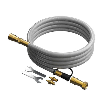 Halo Natural Gas Conversion Kit for Versa 16 with 10 ft hose, brass fittings, and installation wrenches