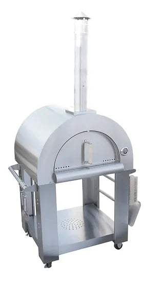 Kokomo 32” Wood Fired Stainless Steel Pizza Oven and Stand